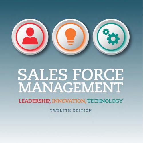 Sales Force Management _ Leadership, Innovation, Technology