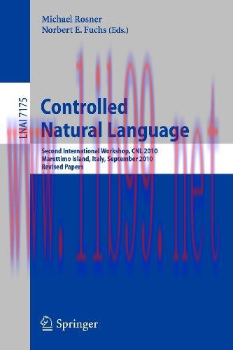 [FOX-Ebook]Controlled Natural Language