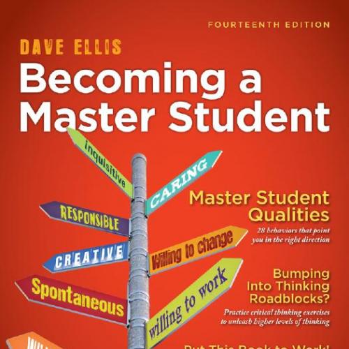 Becoming a Master Student 14th Edition by Dave Ellis and R. W. Phipps.1111827532 - Dave Ellis