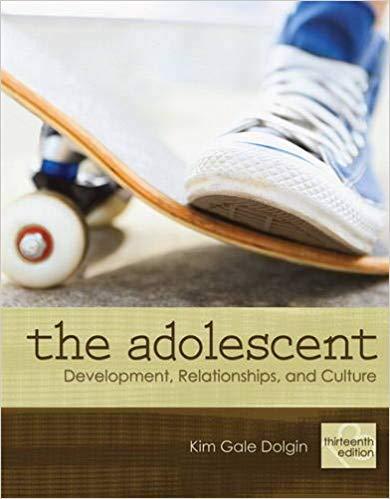 (Test Bank & Solution Manual)The Adolescent Development Relationships and Culture 13e.zip