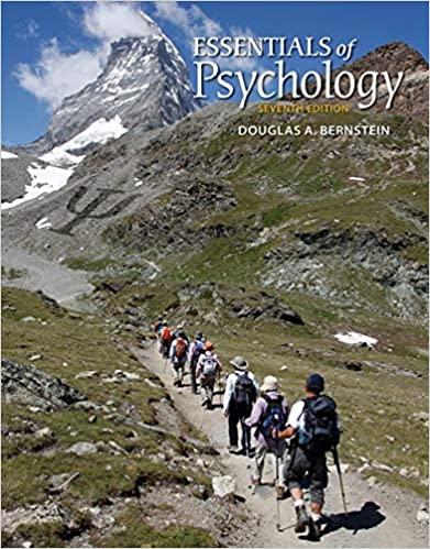 Essentials of Psychology 7th Edition Douglas Bernstein