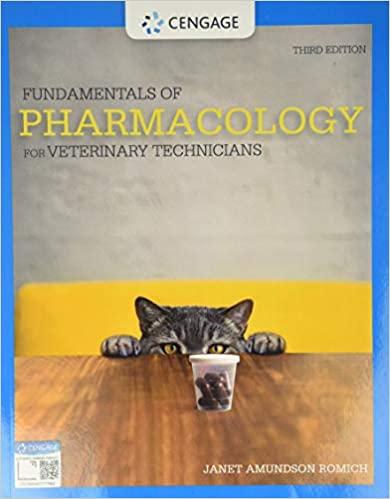Fundamentals of Pharmacology for Veterinary Technicians, Edition