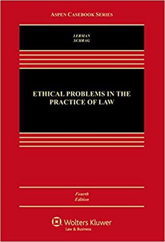 Ethical Problems in the Practice of Law (Aspen Casebook) 4th Edition PDF+Kindle
