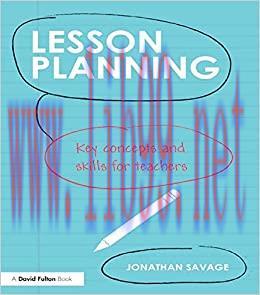 (PDF)Lesson Planning: Key concepts and skills for teachers
