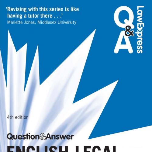 Law Express Question and Answer English Legal System 4th Edition - Gary Wilson