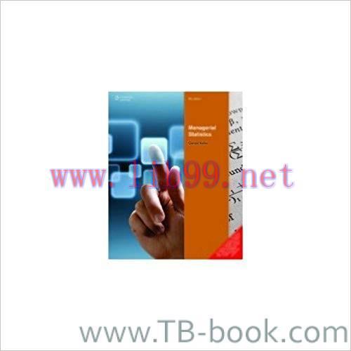 Managerial Statistics 9th Edition by Gerald Keller 答案