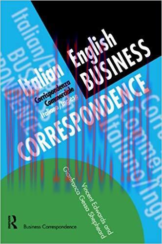 Italian/English Business Correspondence (Languages for Business) 1st Edition,