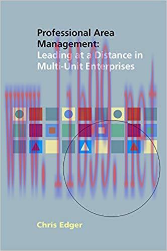 (PDF)Professional Area Management: Leading at a Distance in Multi-Unit Enterprises