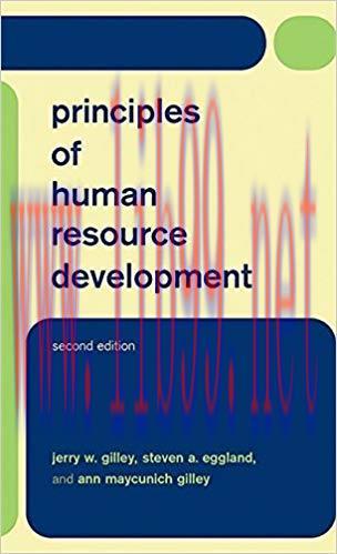 Principles Of Human Resource Development 2nd Edition,