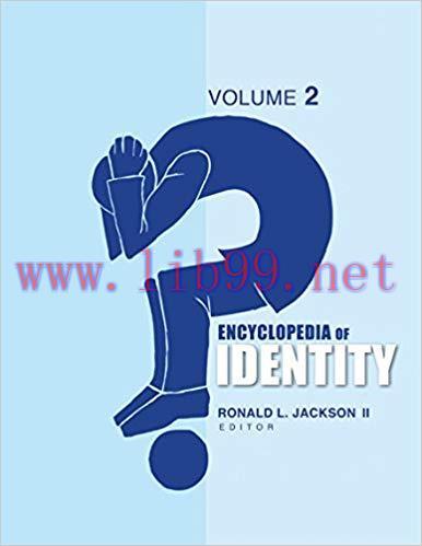 Encyclopedia of Identity 1st Edition,