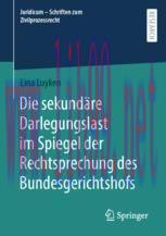 [PDF]Die sekund&auml;re Darlegungslast im Spiegel der Rechtsprechung des Bundesgerichtshofs