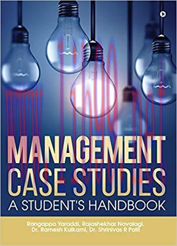 (PDF)Management Case Studies : A Student&rsquo;s Handbook 1st Edition