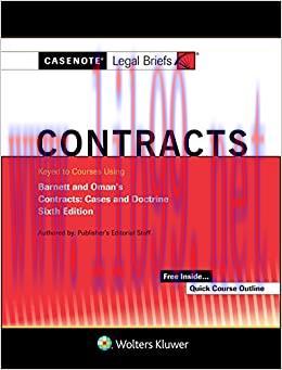 (PDF)Casenote Legal Briefs for Contracts Keyed to Barnett and Oman (Casenote Legal Briefs Serie...