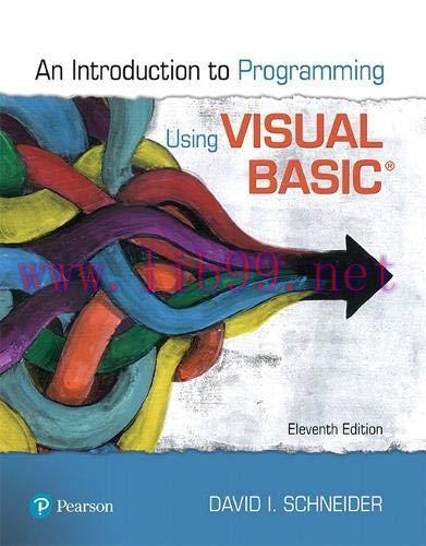 [FOX-Ebook]Introduction to Programming Using Visual Basic, 11th Edition
