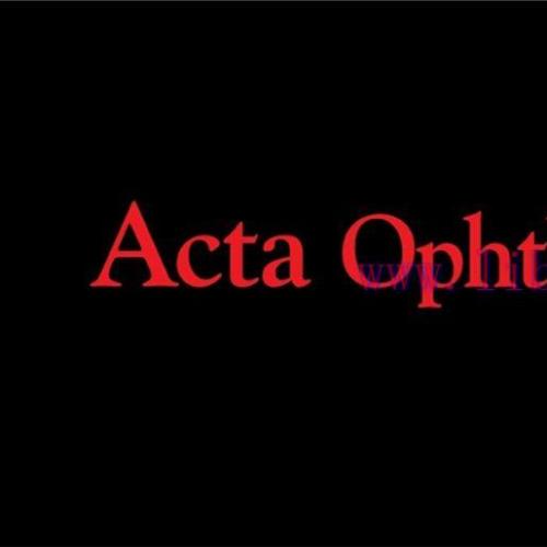 [AME]Acta Ophthalmologica 2022 Full Archives (True PDF)