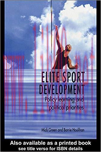 (PDF)Elite Sport Development: Policy Learning and Political Priorities 1st Edition