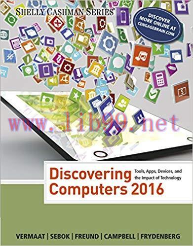 Discovering Computers &copy;2016 (Shelly Cashman Series) 1st Edition,