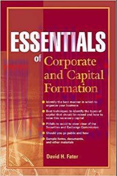 (PDF)Essentials of Corporate and Capital Formation (Essentials Series) 1st Edition