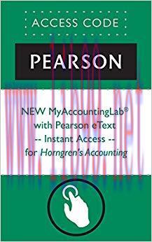 (PDF)NEW MyAccountingLab&reg; with Pearson eText &mdash; Instant Access &mdash; for Horngren&rsquo;s Accounting 10th ...