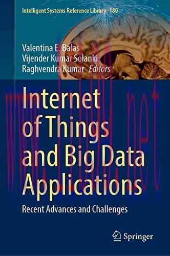 [FOX-Ebook]Internet of Things and Big Data Applications: Recent Advances and Challenges