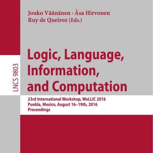 Logic Language Information and Computation 3662529203