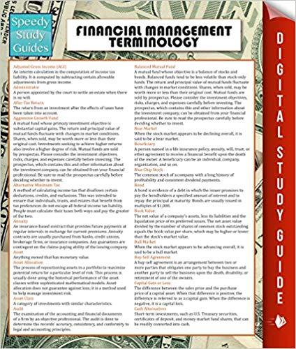 (PDF)Financial Management Terminology (Speedy Study Guide)