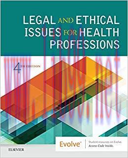 (PDF)Legal and Ethical Issues for Health Professions E-Book 4th Edition