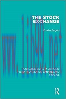 (PDF)The Stock Exchange (Routledge Library Editions: History of Money, Banking and Finance Book...