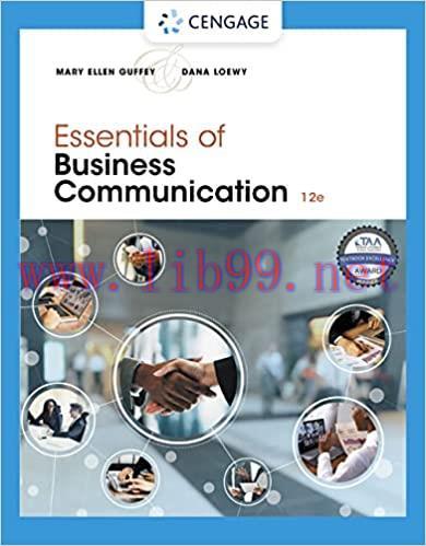 [PDF]Essentials of Business Communication 12th Edition [Mary Ell en Guffey]