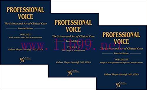 [PDF]Professional Voice: The Science and Art of Clinical Care, 3-Volume Set