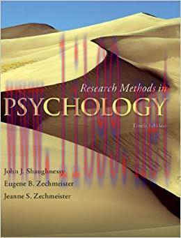 Research Methods In Psychology 10th Edition,