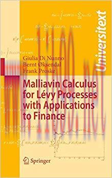 (PDF)Malliavin Calculus for L&eacute;vy Processes with Applications to Finance (Universitext) 1st Corr...