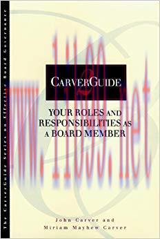 (PDF)CarverGuide 12: The CEO Role Under Policy Governance (J-B Carver Board Governance Series B...