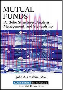 (PDF)Mutual Funds: Portfolio Structures, Analysis, Management, and Stewardship (Robert W. Kolb ...