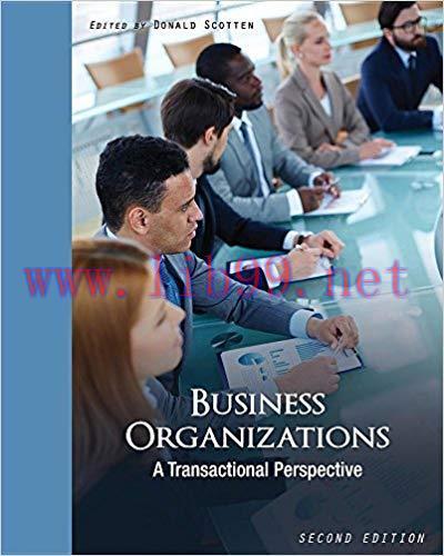[PDF]Business Organizations: A Transactional Perspective, 2nd Edition [Donald Scotten]