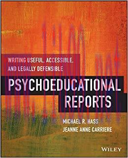 (PDF)Writing Useful, Accessible, and Legally Defensible Psychoeducational Reports 1st Edition