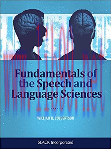 [PDF]Fundamentals of the Speech and Language Sciences