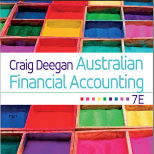Australian Financial Accounting 7th Australian Edition Ke Ben - Wei Zhi