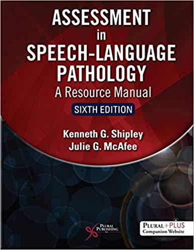 Assessment in Speech-language Pathology A Resource Manual 6th ed