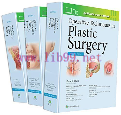 [AME]Operative Techniques in Plastic Surgery, 3 Volumes Set (ePub)