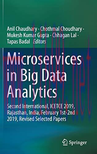 [FOX-Ebook]Microservices in Big Data Analytics: Second International, ICETCE 2019