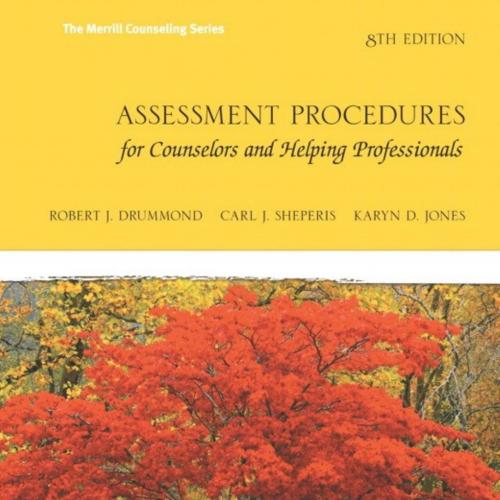 Assessment Procedures for Counselors and Helping Professionals 8th Edition