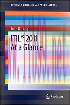 (PDF)ITIL&reg; 2011 At a Glance (SpringerBriefs in Computer Science) 2012 Edition