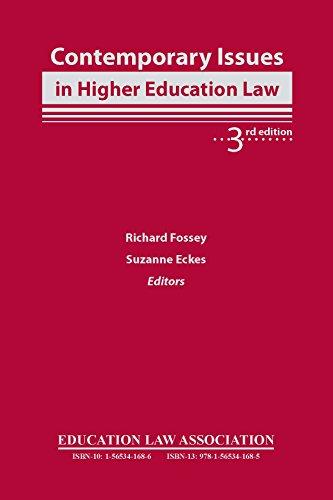 (PDF)Contemporary Issues in Higher Education Law, 3rd Edition