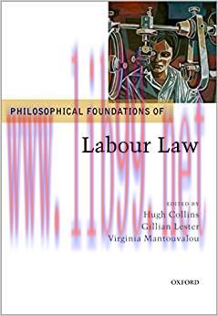 (PDF)Philosophical Foundations of Labour Law (Philosophical Foundations of Law)