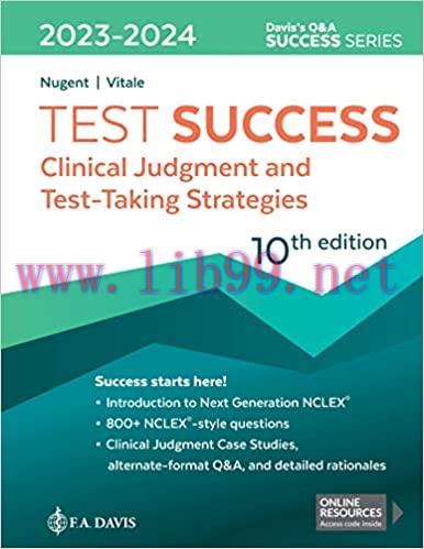 [AME]Test Success: Clinical Judgment and Test-Taking Strategies, 10th Edition (Original PDF)