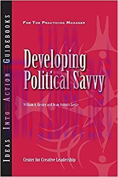 (PDF)Developing Political Savvy 1st Edition