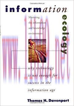 (PDF)Information Ecology: Mastering the Information and Knowledge Environment 1st Edition
