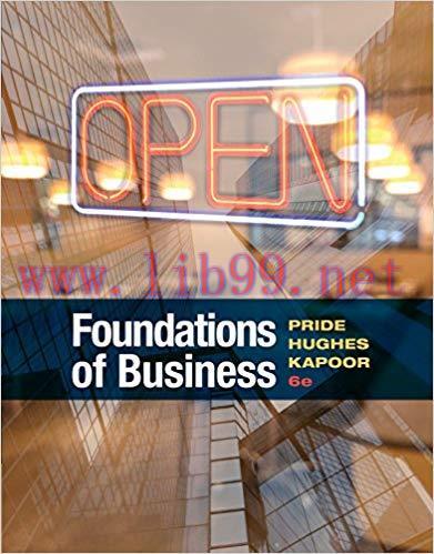 Foundations of Business 6th Edition,