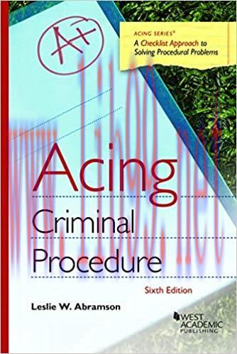 (PDF)Acing Criminal Procedure (Acing Series)